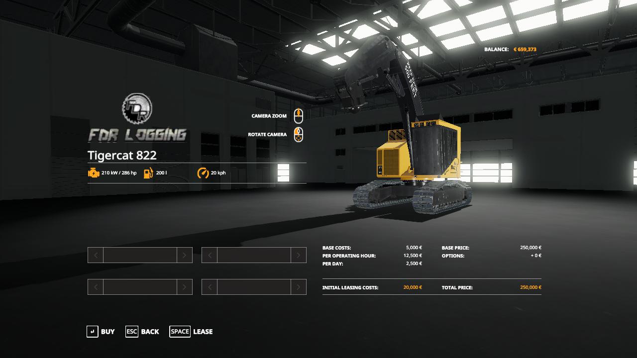 FS19 - Tigercat 822 V1.0