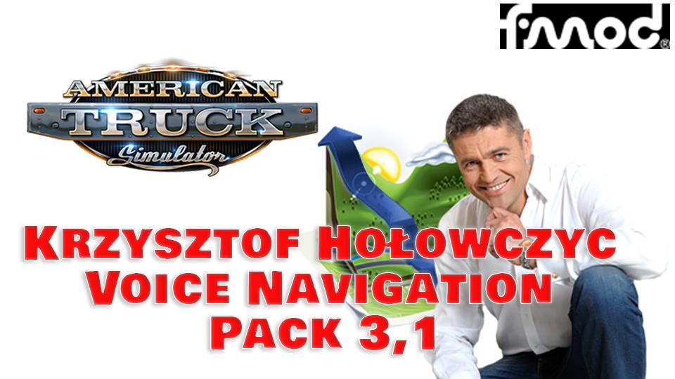 ATS - Krzysztof Holowczyc Voice Navigation Pack V3.1 (1.40.x)