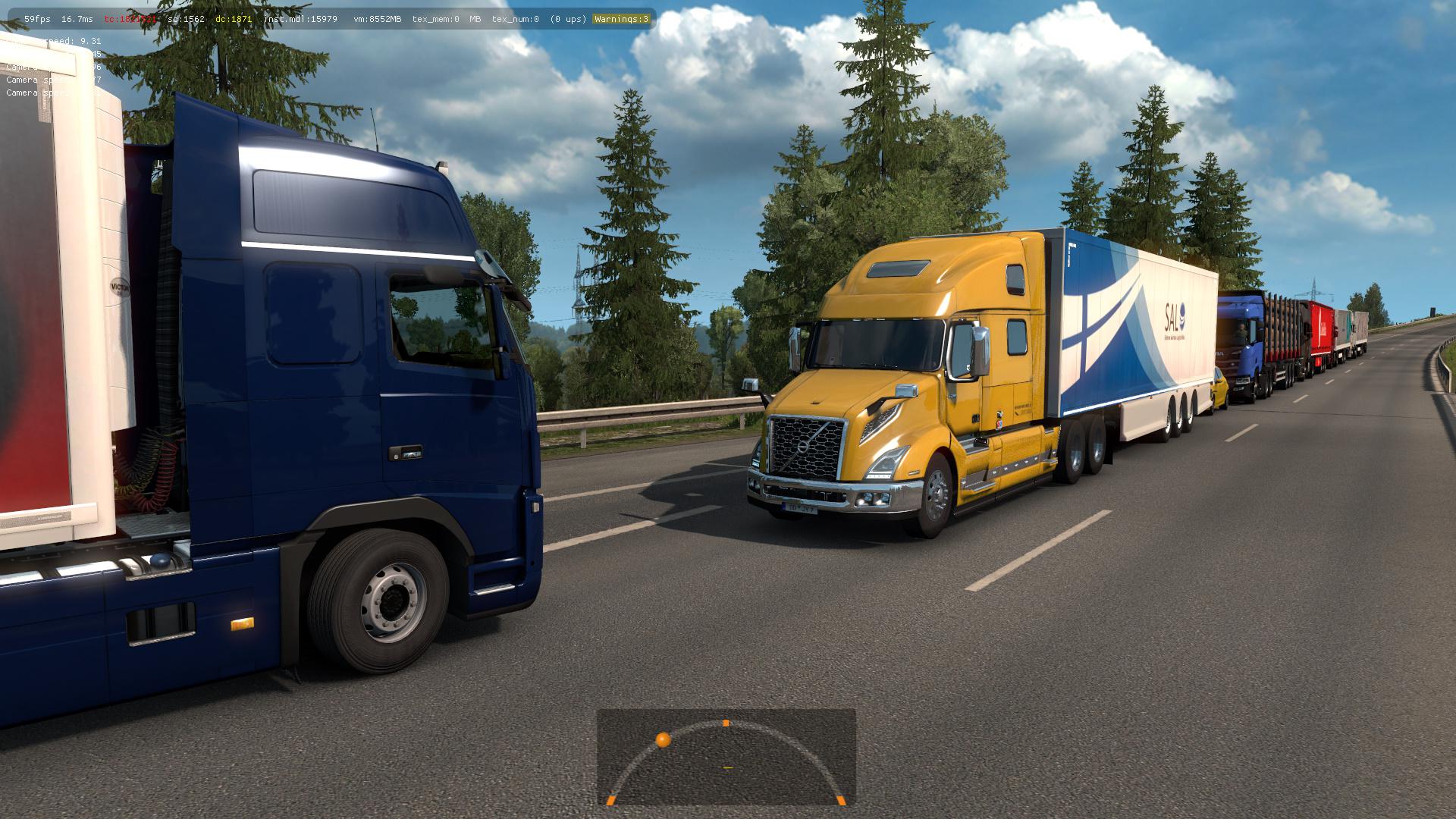 ETS2 - Volvo VNL 2018 in Traffic Mod (1.36.x)