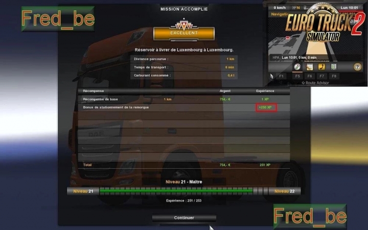ETS2 - Fast Level & More XP (1.41.x)