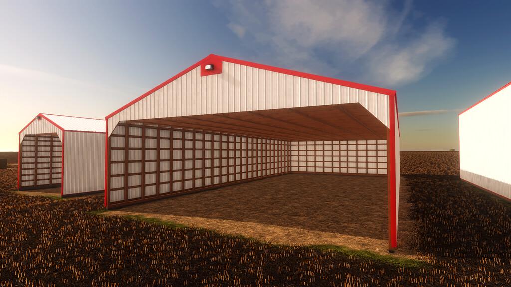 FS19 - Placeable Hay Shed Pack V1.0