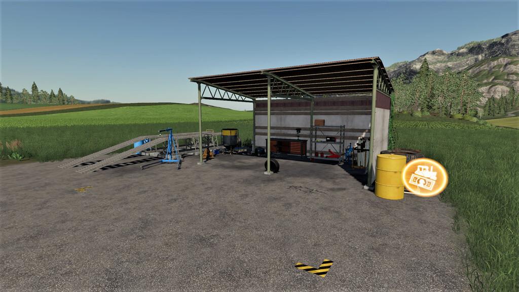 FS19 - Old Shed With Workshop Trigger V1.0