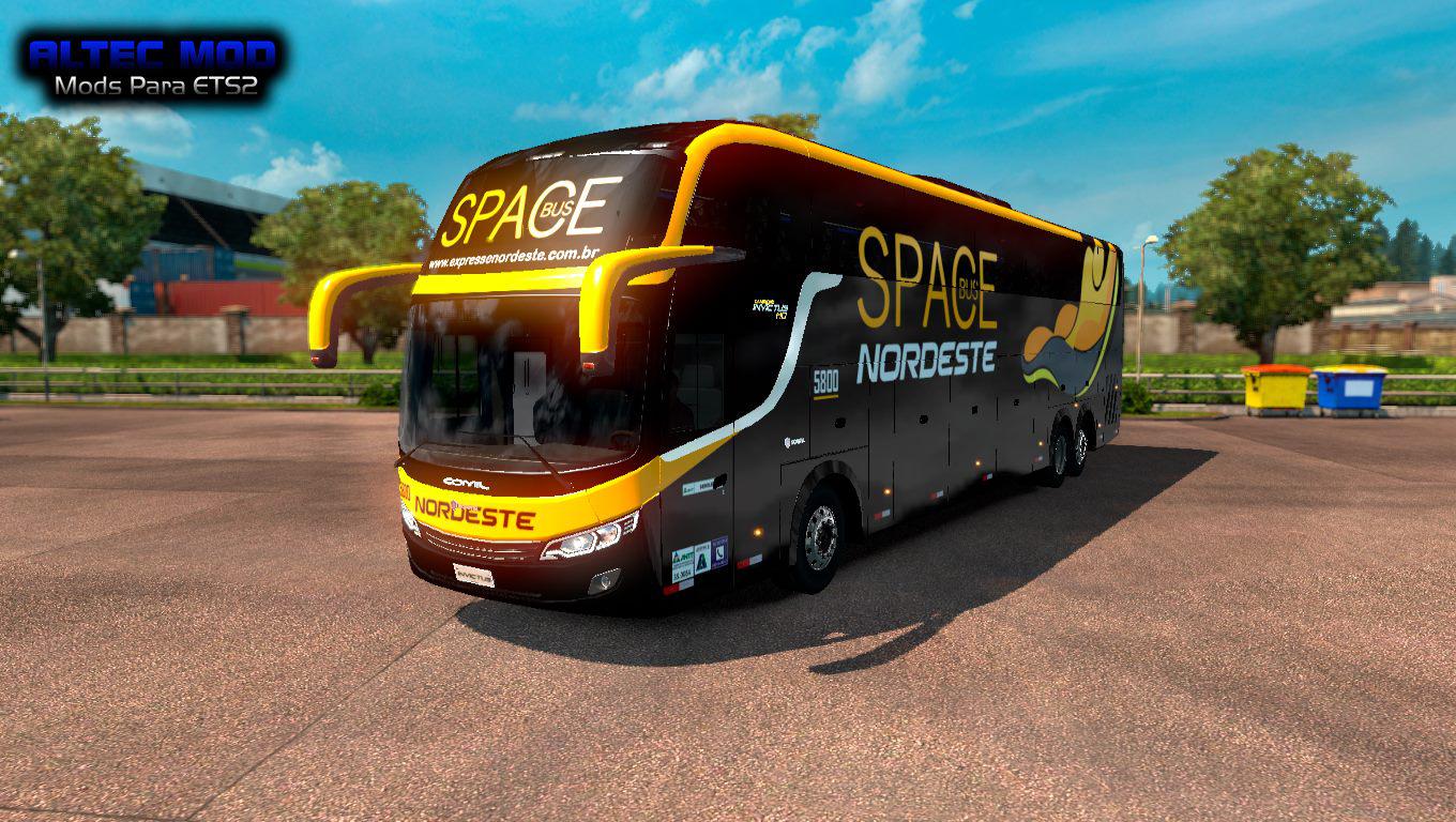 ETS2 - Comil Invictus HD SC 6X2/8X2 Altec Bus V1.1 (1.36.x)