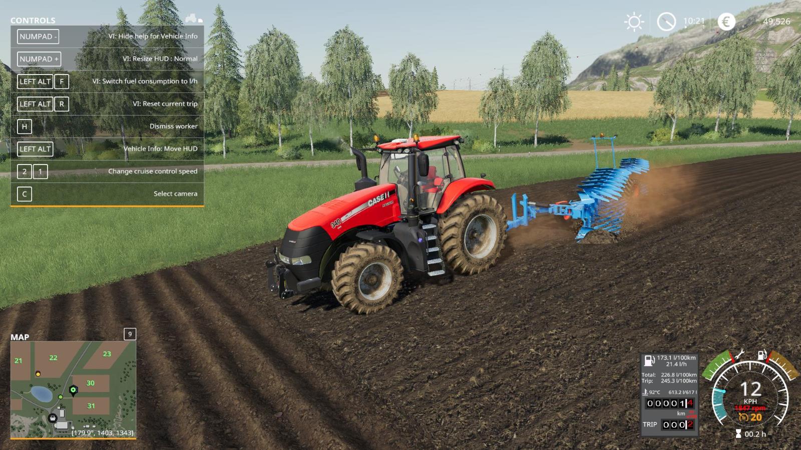 FS19 Vehicle Info V1.0 Farming Simulator 19