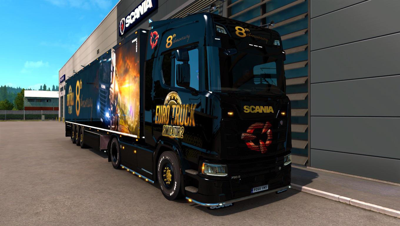 ETS2 - 8th Anniversary Combo Skin (1.38.x)