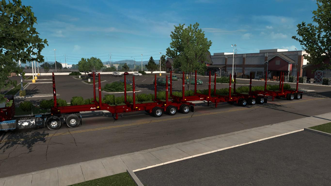 Ats Arctic Logs Triple Trailer Ownable Mod 136x American Truck Simulator Modsclub
