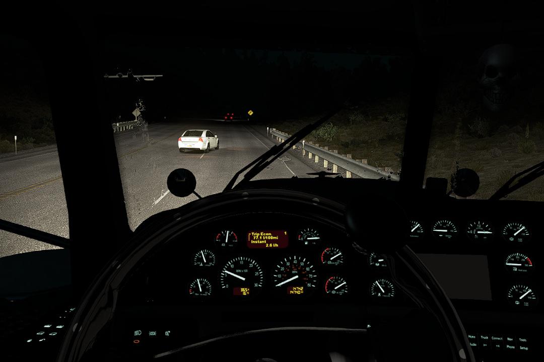 ATS - Brighter Low Beam & Reverse Lights V1.0 (1.39.x)