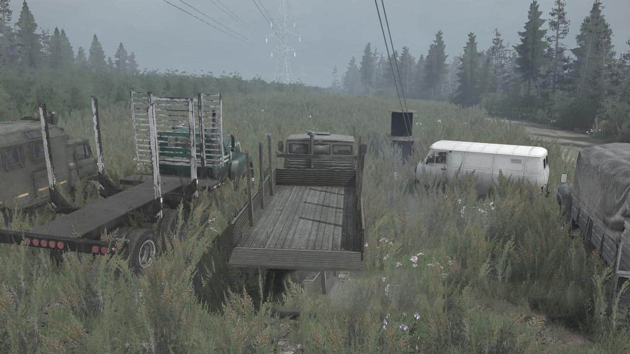 Spintires:Mudrunner - Ural-6 Power Lines Map V1.0