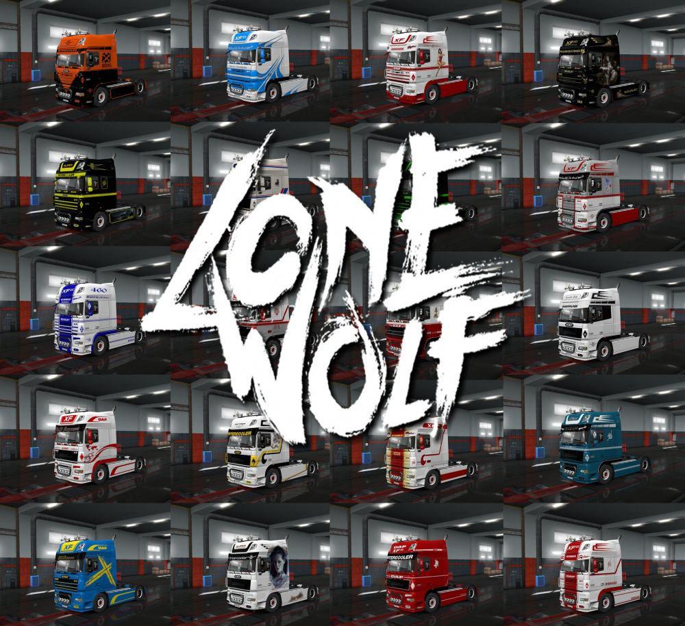 ETS2 - Daf XF105 Wolfs Skin Pack V1.0 (1.36.x)