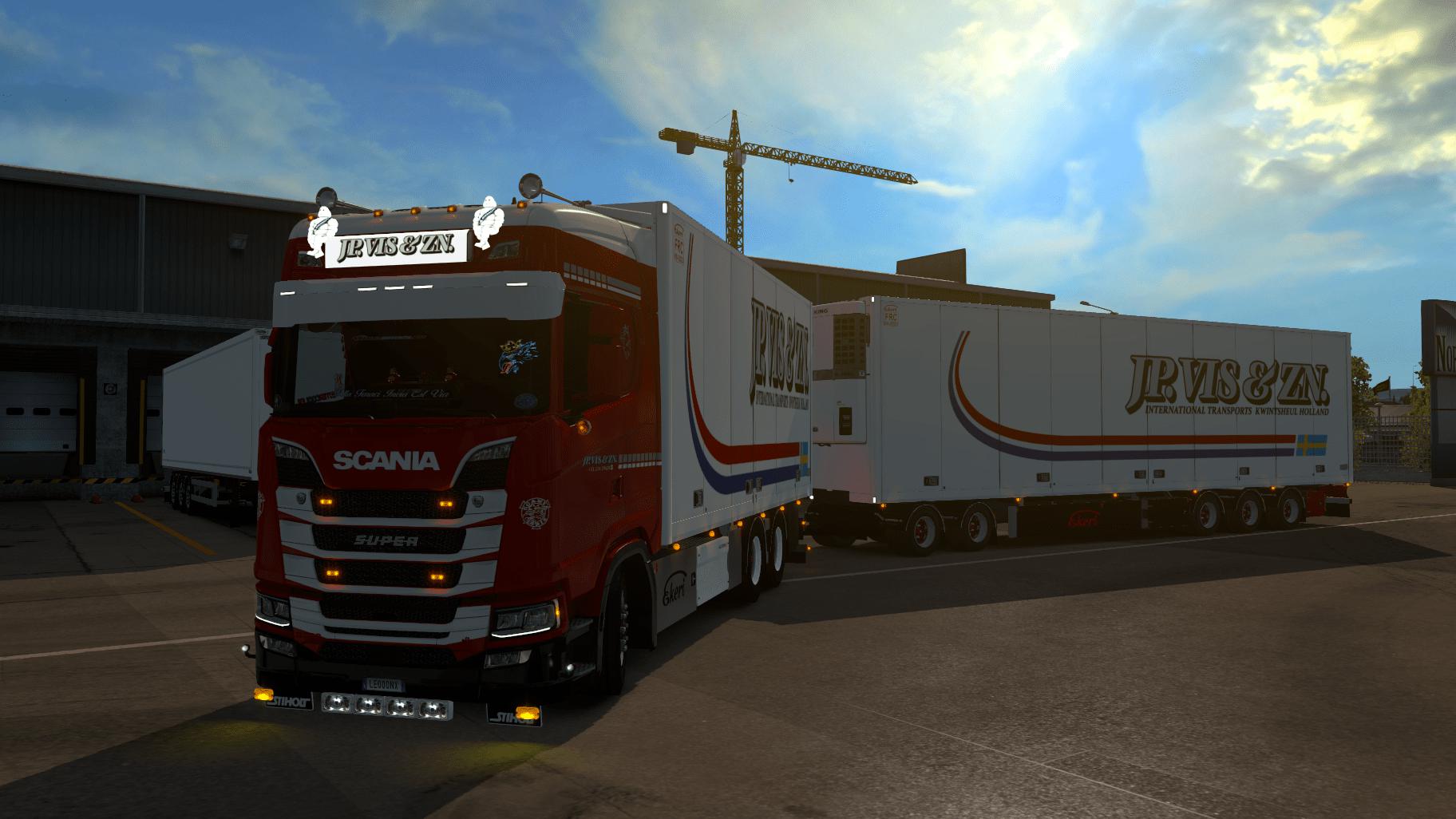 ETS2 - Scania S JP Vis & Zn Tandem Skin (1.35.X)