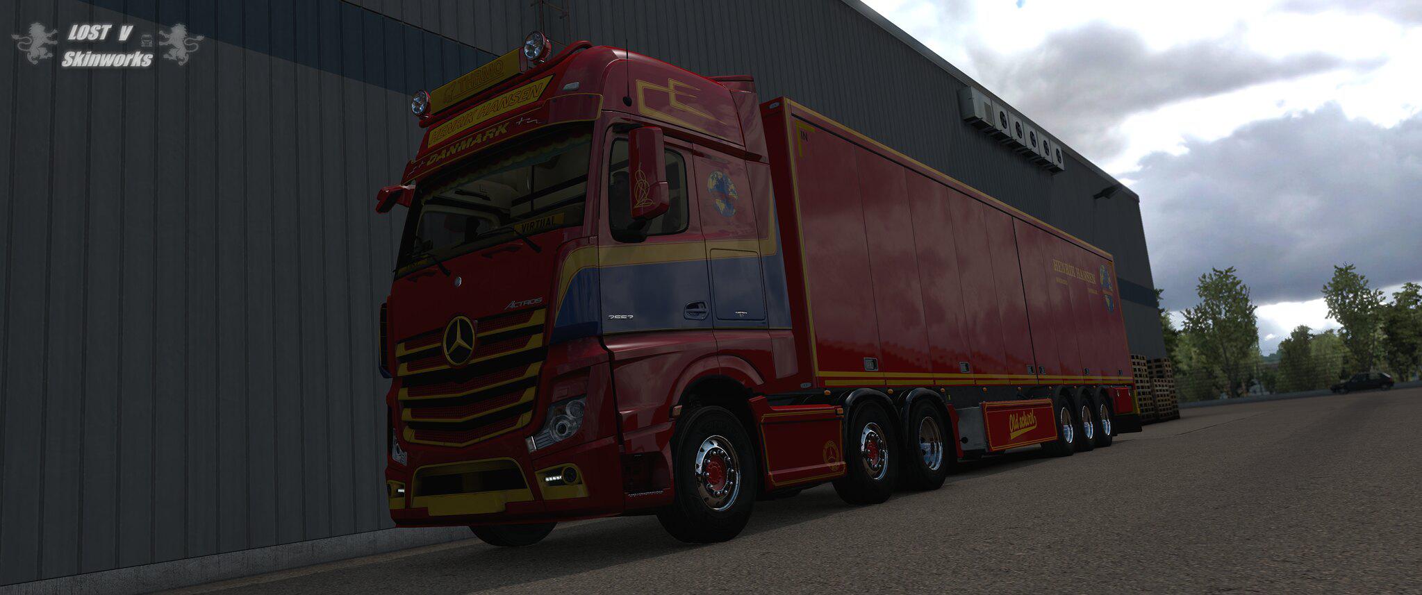 ETS2 - Mercedes Actros Henrik Hansen Combo Skin V1.0 (1.37.x)