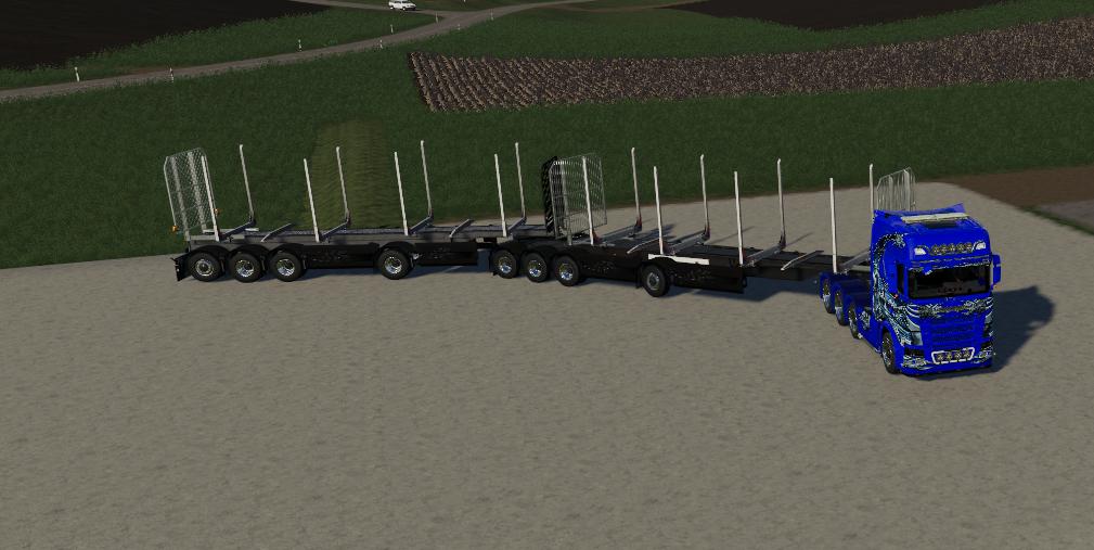 FS19 - Roadtrain Logs V1.7