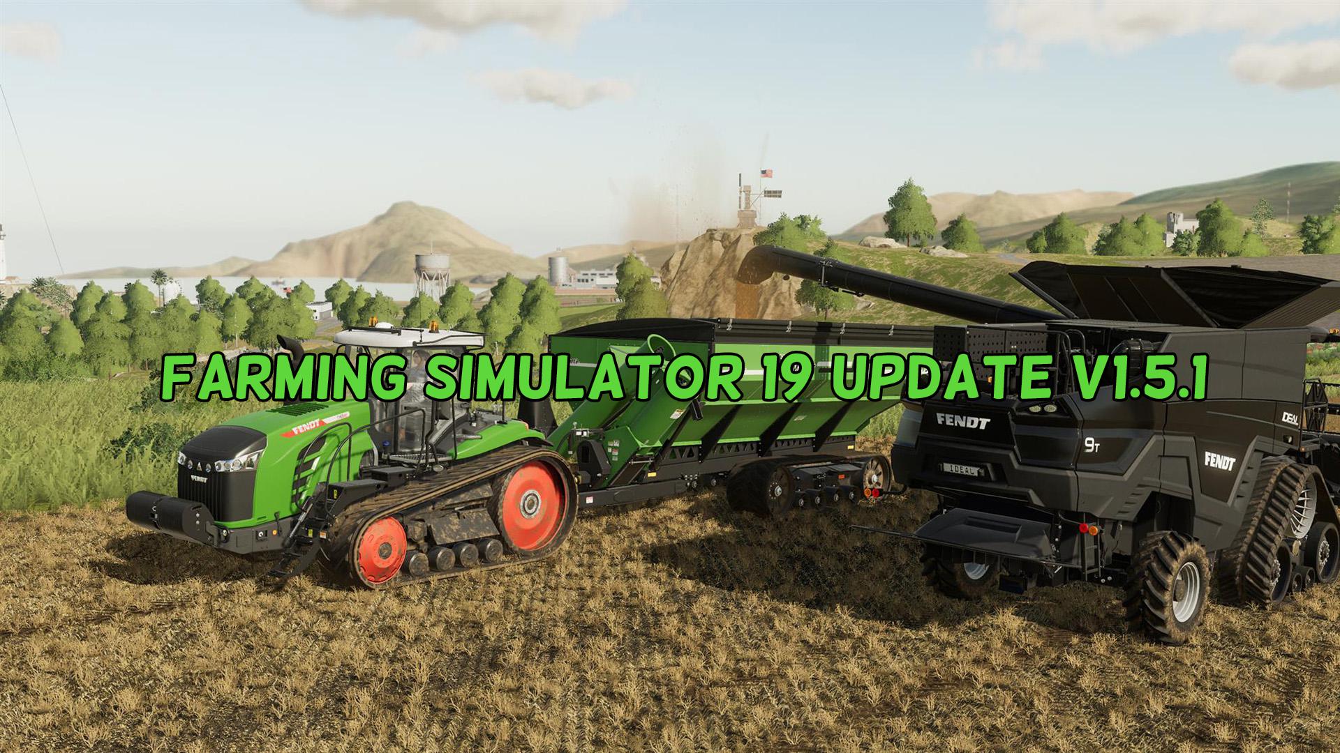 Farming Simulator 19 Update V1.5.1