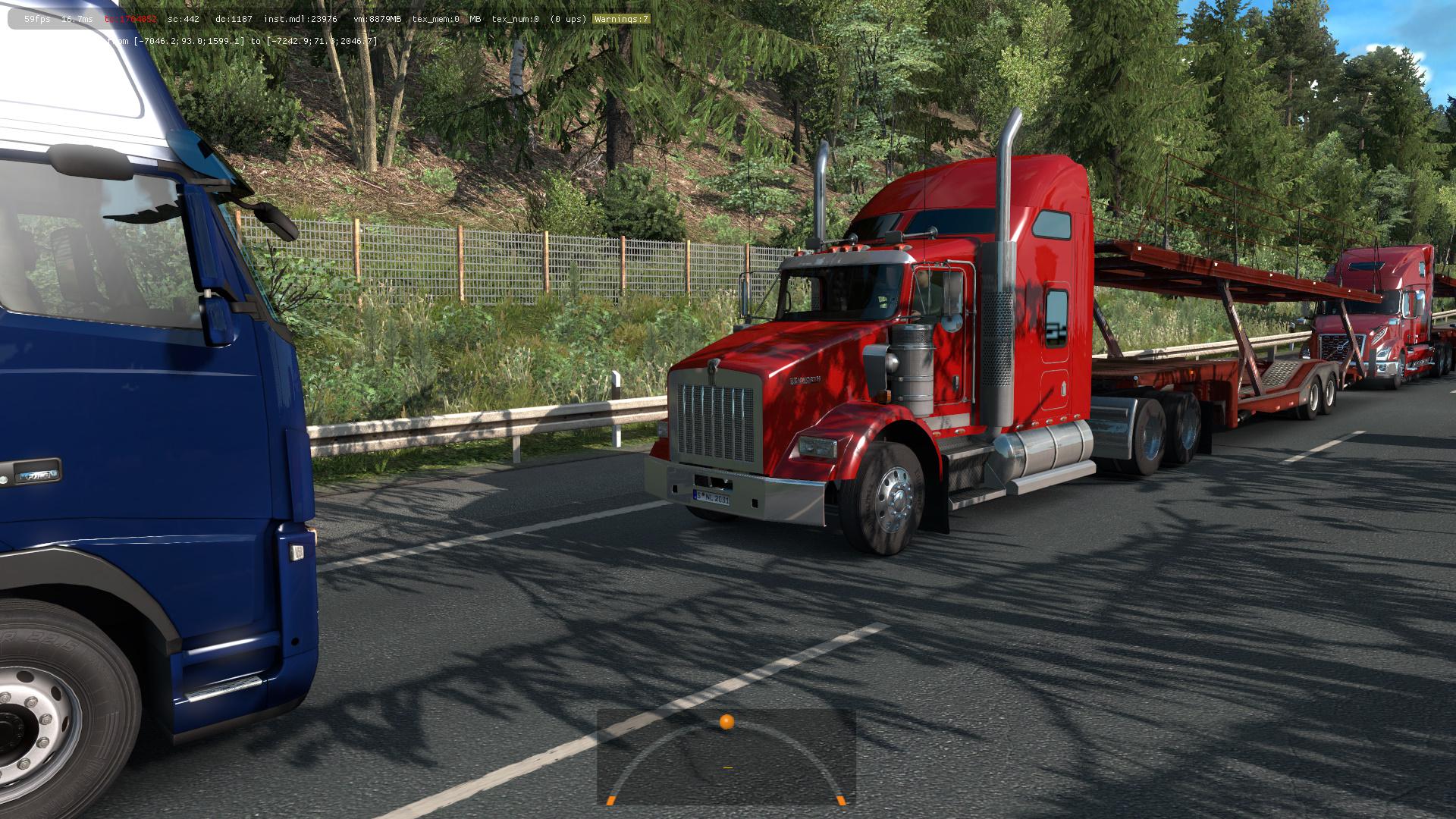 ETS2 - Kenworth T800 in Traffic Mod (1.37.x)
