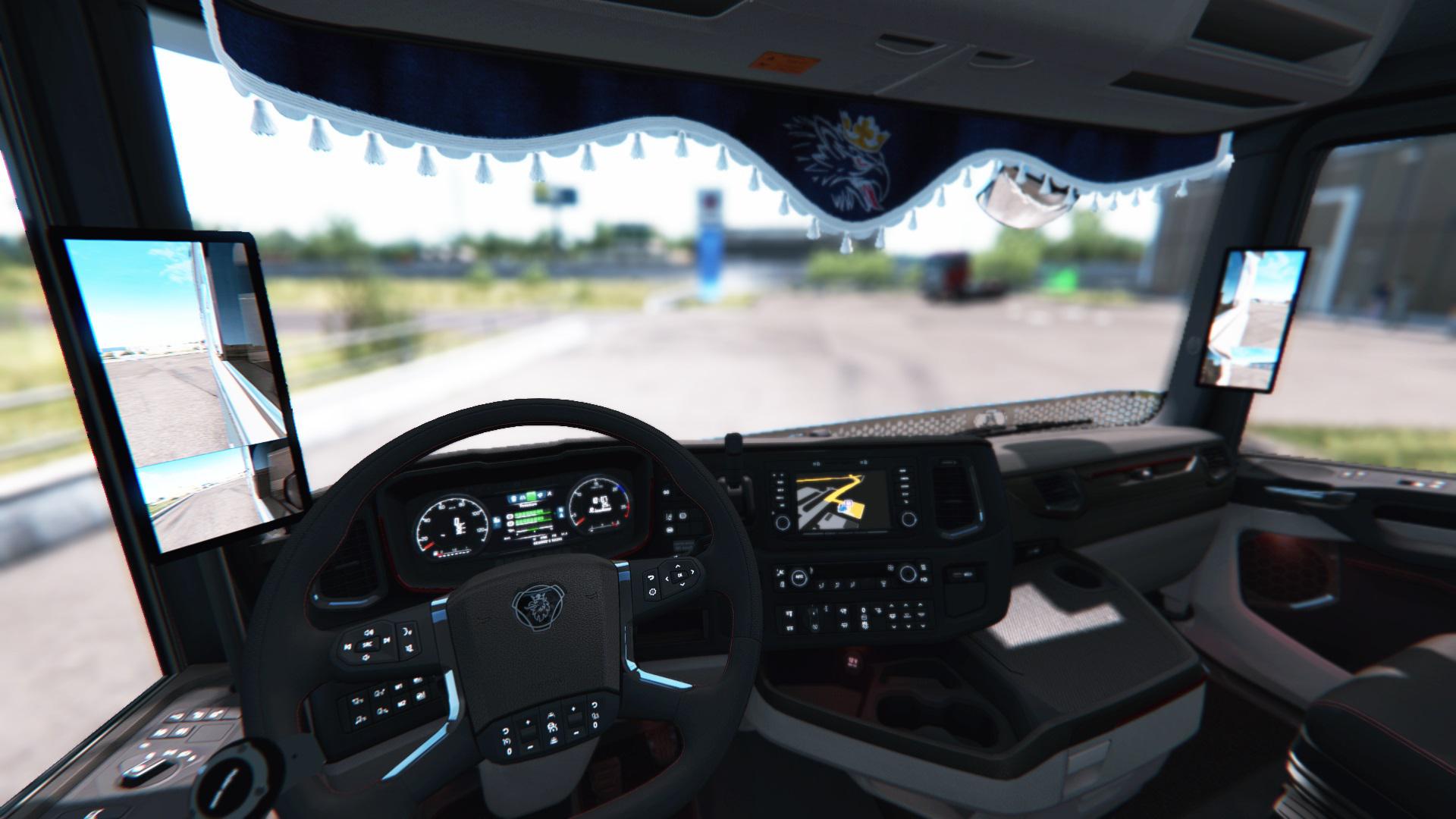 ETS2 - Scania S/R Digital Side Mirrors V1 (1.37 - 1.38)