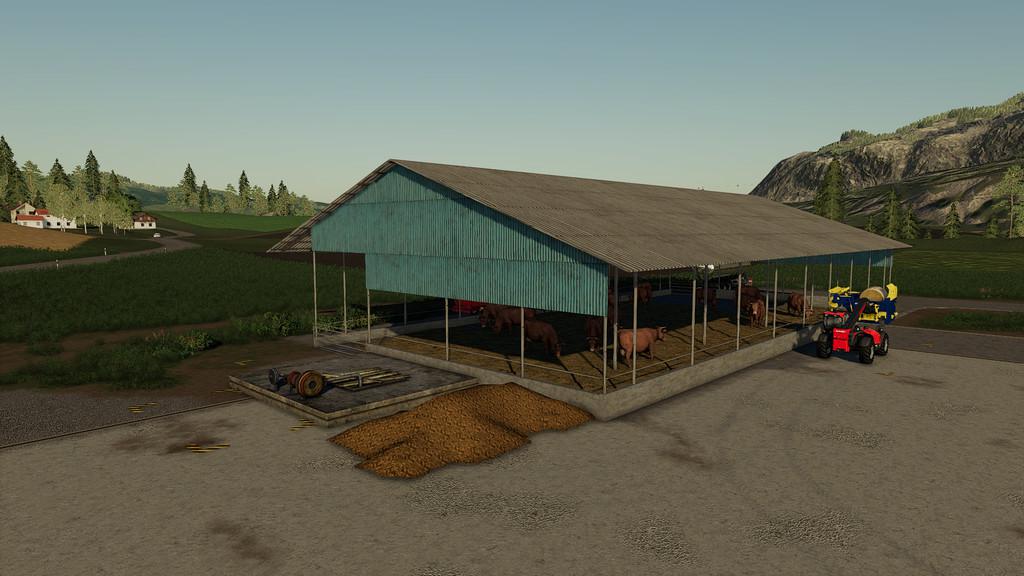 FS19 - Metal Cows Barn V1.0