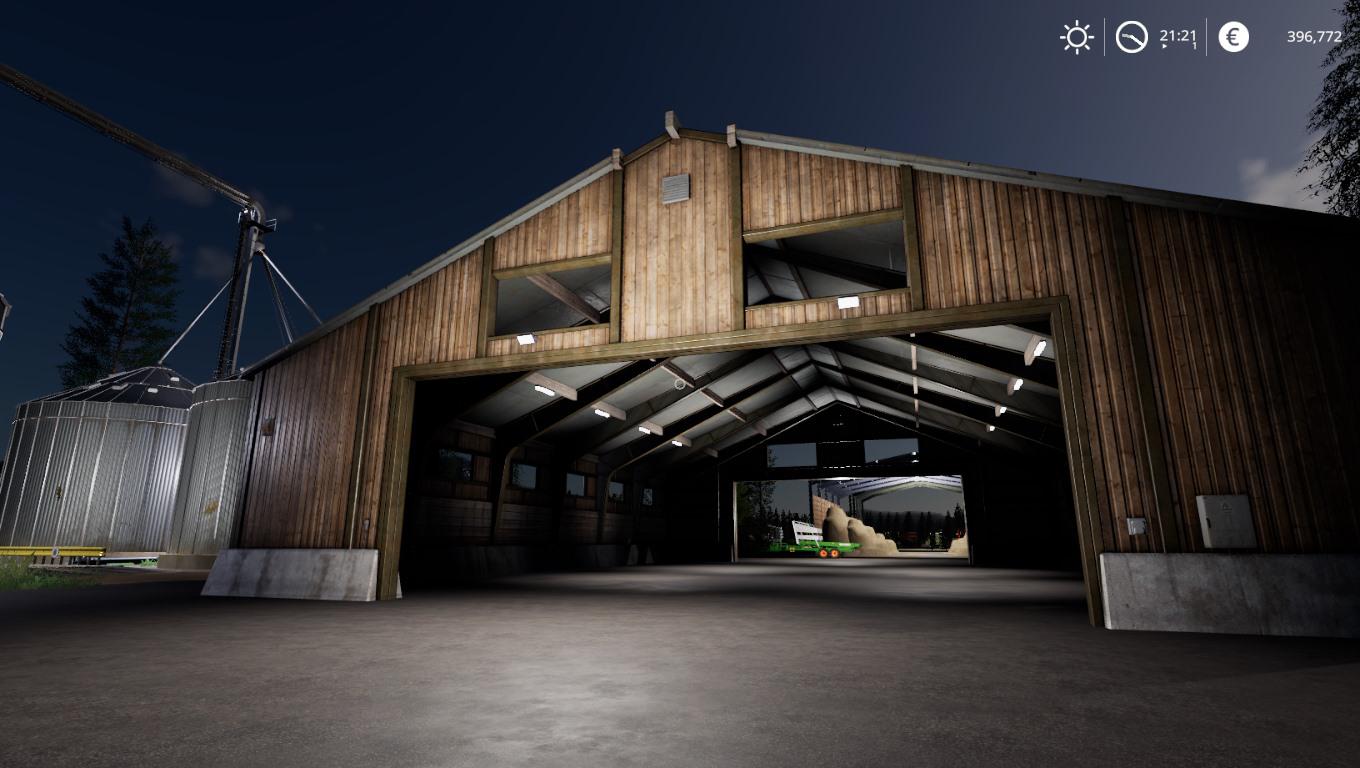 fs19 - placeable vehicle shed large farming simulator 19