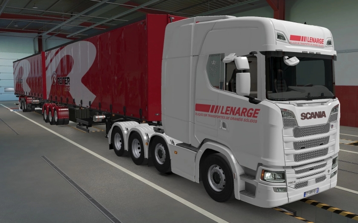 ETS2 - Scania S 2016 8x4 Lenarge Skin (1.41.x)