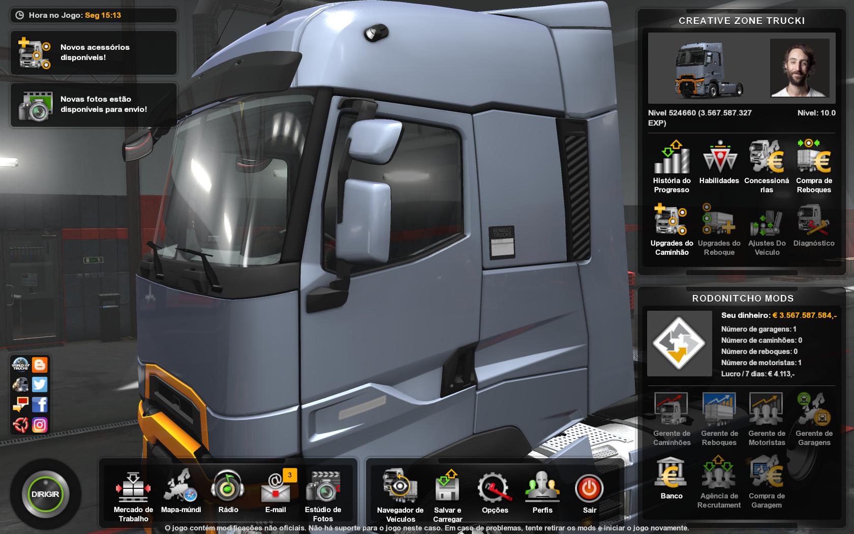 ETS2 - Profile Creative Zone Trucking Map (1.35.x)