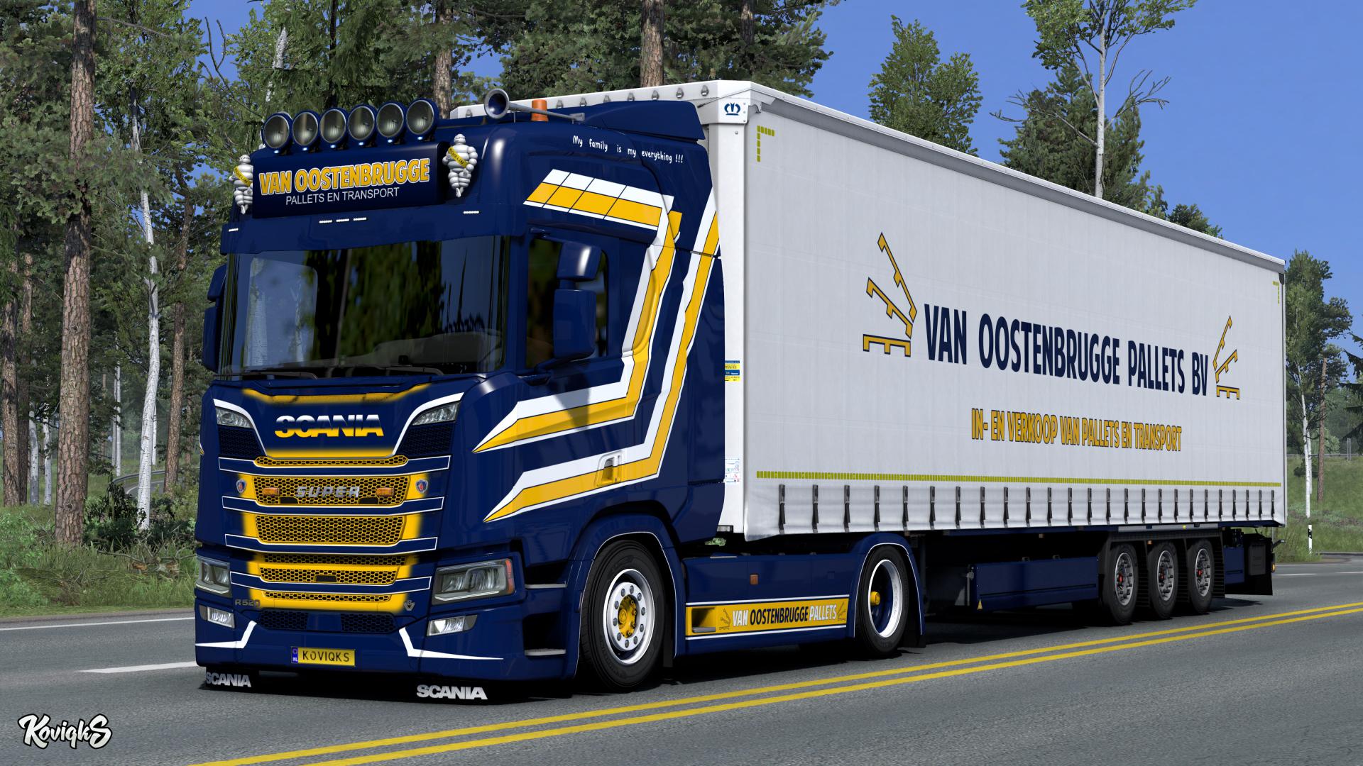 ETS2 - Scania NextGen R & S Van Oostenbrugge Skin Pack (1.38.x) | Euro ...