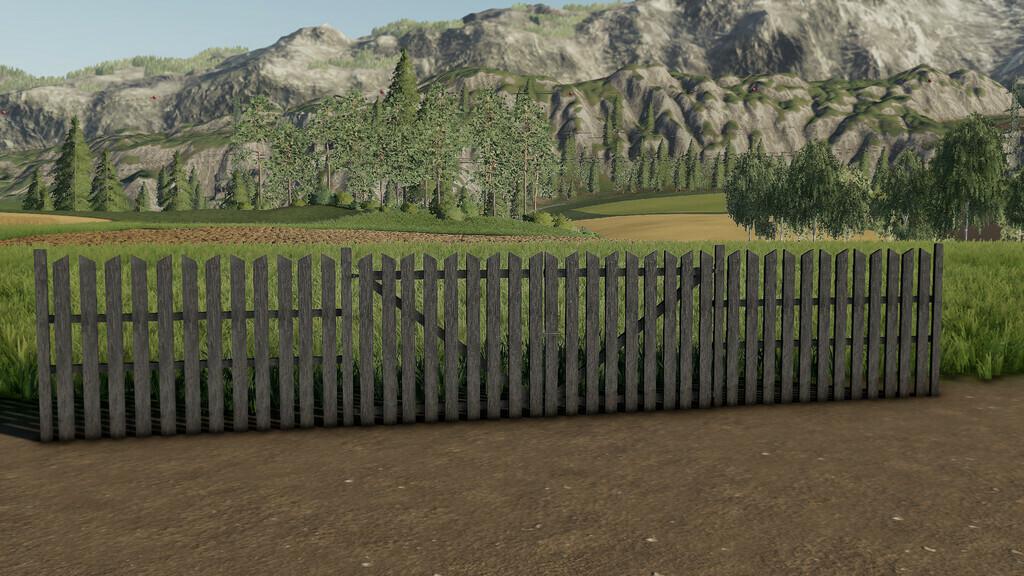 FS19 - Wooden Fence Pack V1.0