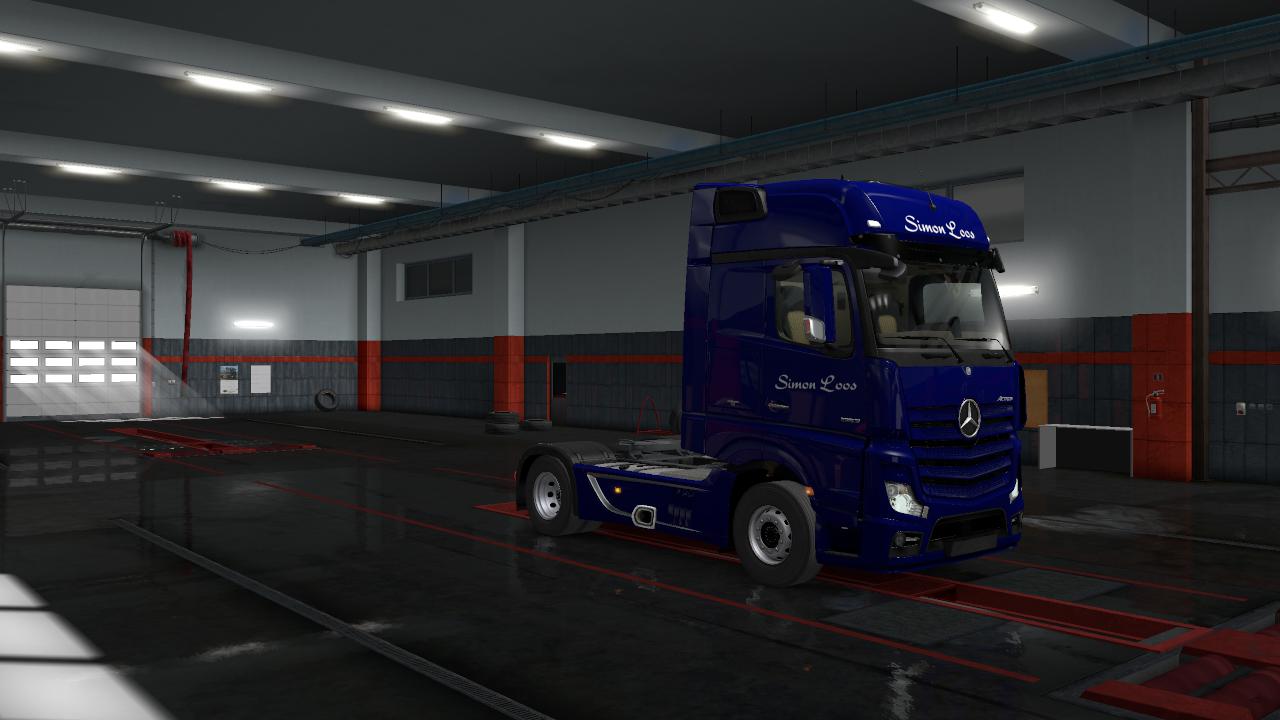 ETS2 - Mercedes Actros Simon Loos Bavaria New Skins (1.36.x)