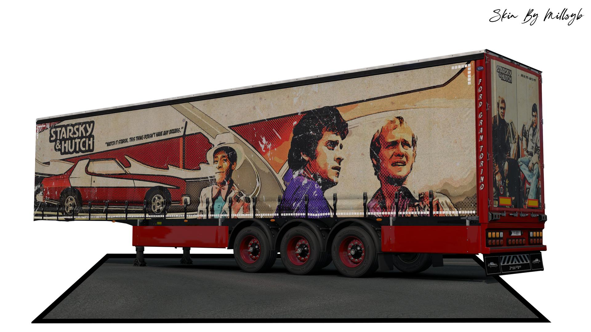 ETS2 - Starsky & Hutch Trailer Skin V1.0 (1.36.x)