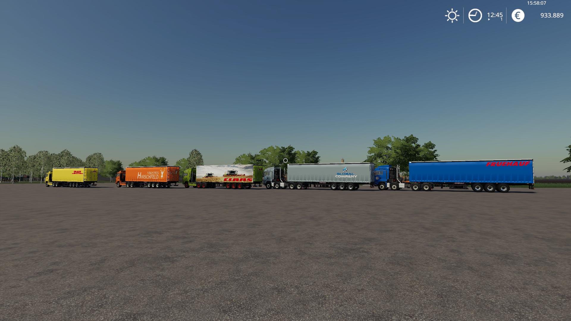 FS19 - Fruehauf Planenauflieger mit Stapler V4.1