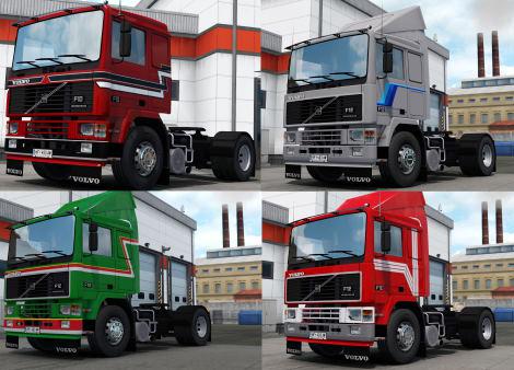 ETS2 - Volvo F-Series Pack of Stripes Paintjobs (1.35.X)