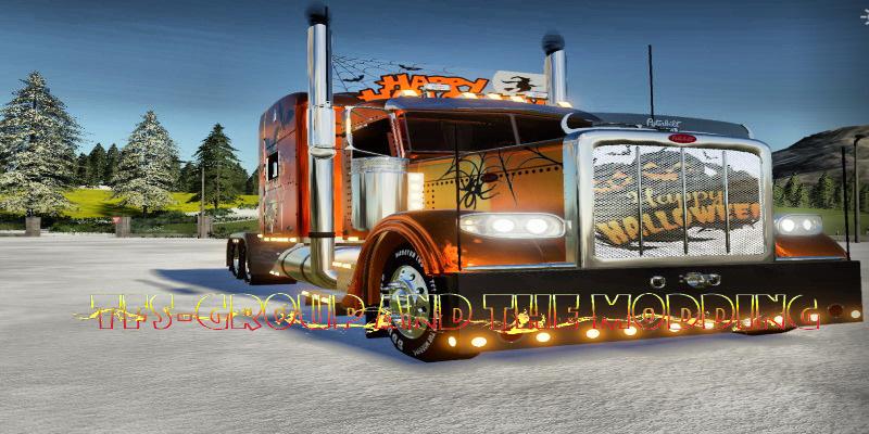 FS19 - Peterbilt Happy Halloween Truck V2.0