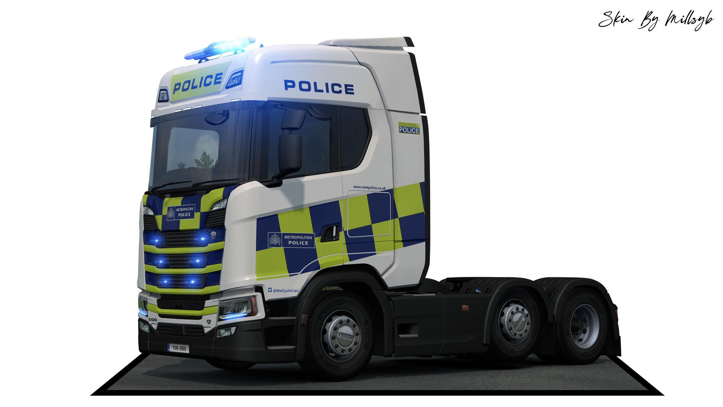 ETS2 - Scania Police NG Skin 2 V1.0 (1.36.x)