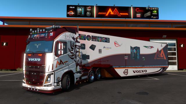 ETS2 - A&A Technology Skin Pack Trucks & Trailers V1.0 (1.38.x)