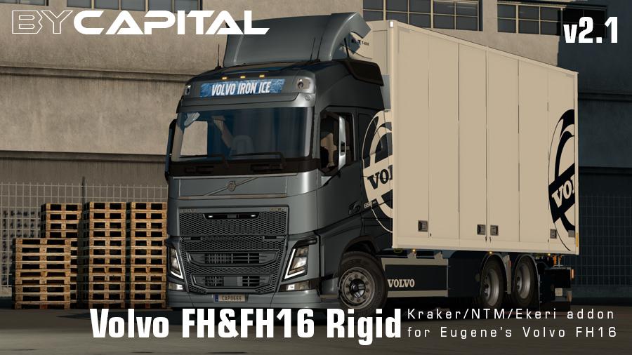 ETS2 - Rigid Chassis Addon for Eugene's Volvo FH&FH16 2012 V2.1 (1.35.X)