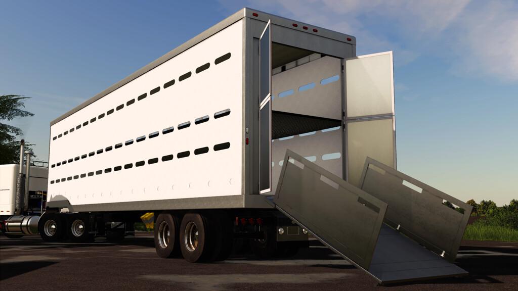 Fs19 Tlx 48ft Livestock Trailer V10 Farming Simulator 19 Modsclub 4150