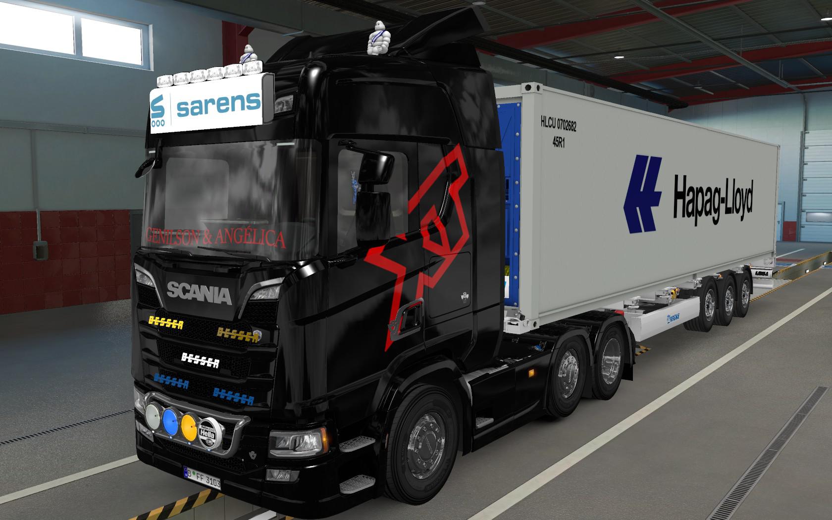 ETS2 - Big Lightbox Scania R And S 2016 Sarens (1.39.x)