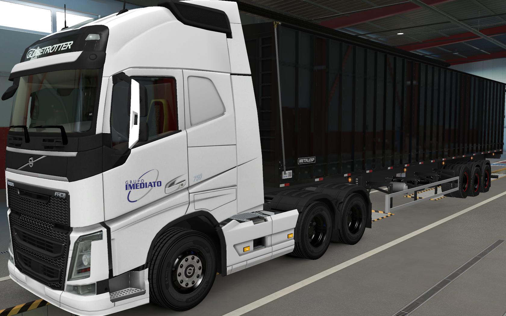 ETS2 - Volvo FH16 2012 Imediato Transportes Skin (1.37.x)