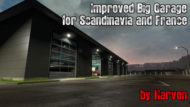 ETS2 - Improved Big Garage V1.3 (1.36.x)
