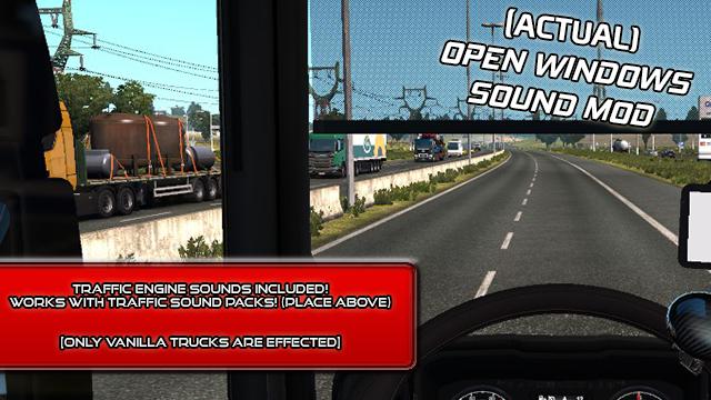 ETS2 - Open Window Sounds V1.0 (1.35.X)
