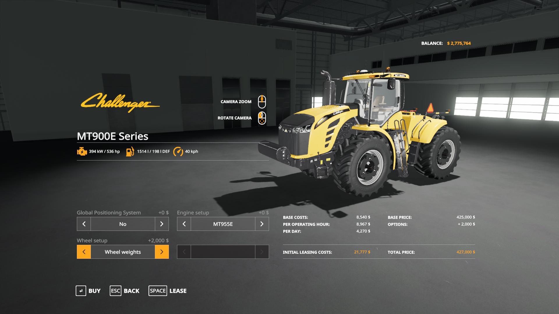 FS19 - Challenger MT900E Tractor V1.0