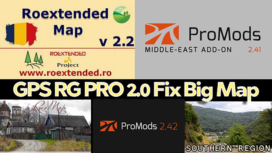 ETS2 - Gps RG Pro Fix Big Map V2.0 (1.36.X)