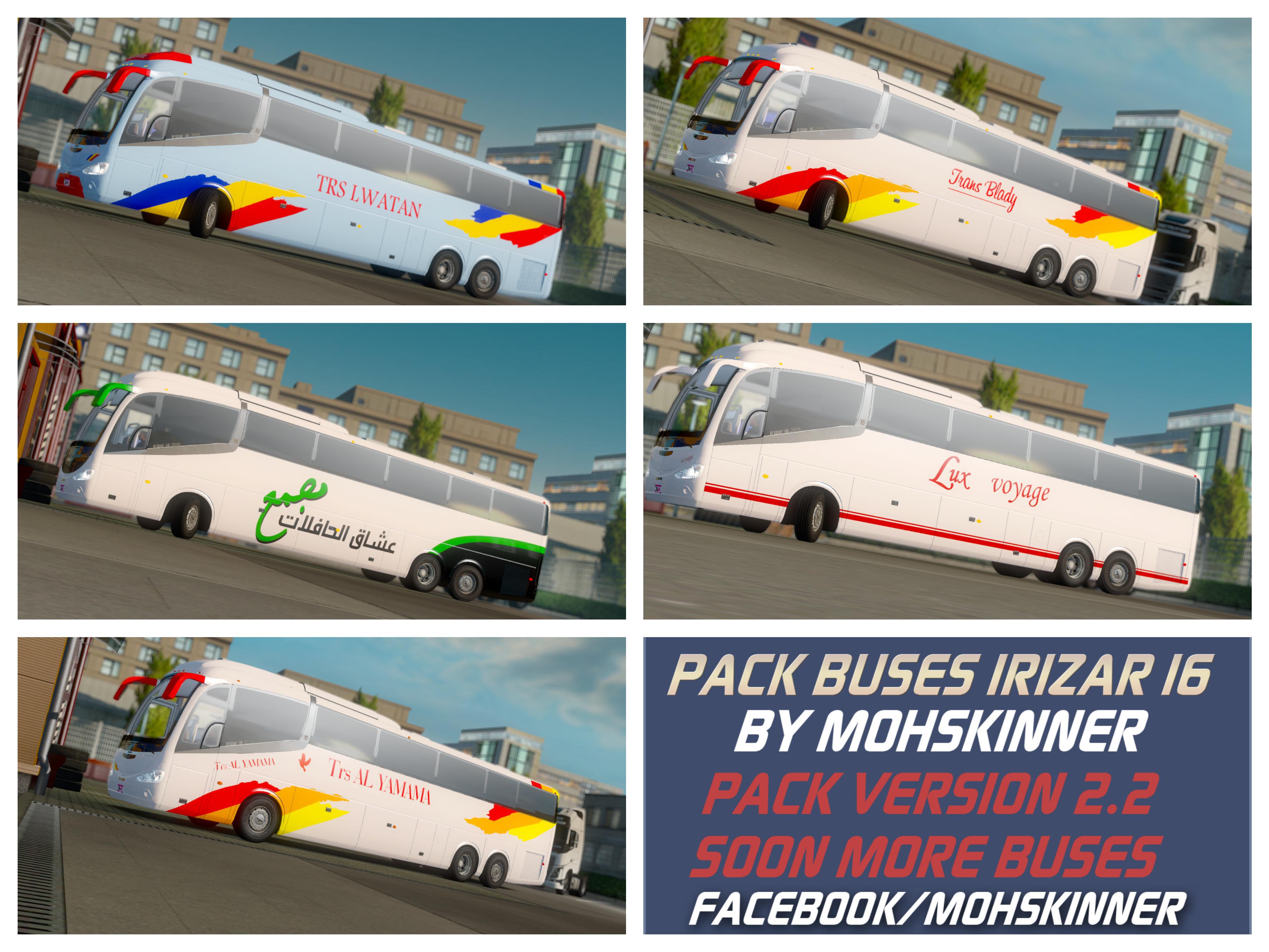 ETS2 - Buses - Pack Irizar i6 Skins Morocco (1.36.x)