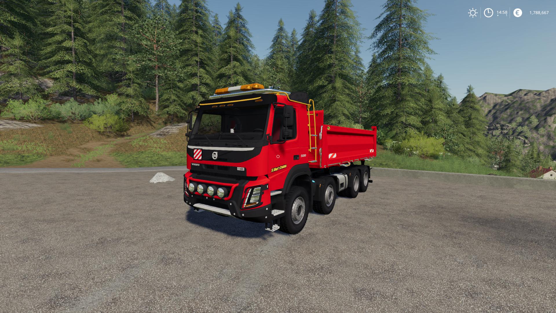 Fs19 Volvo Fmx 8x4 Meiller Tandem Tipper V10 Farming Simulator 19 Modsclub 9249