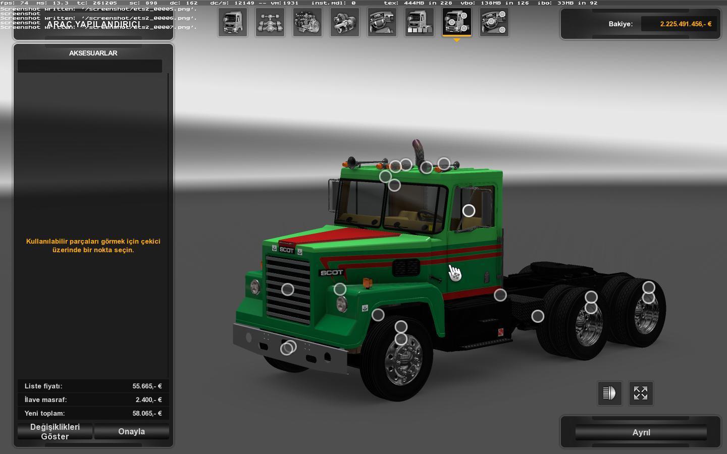 ETS2 - Scot A2HD + Interior V1.0.9 (1.37.x)