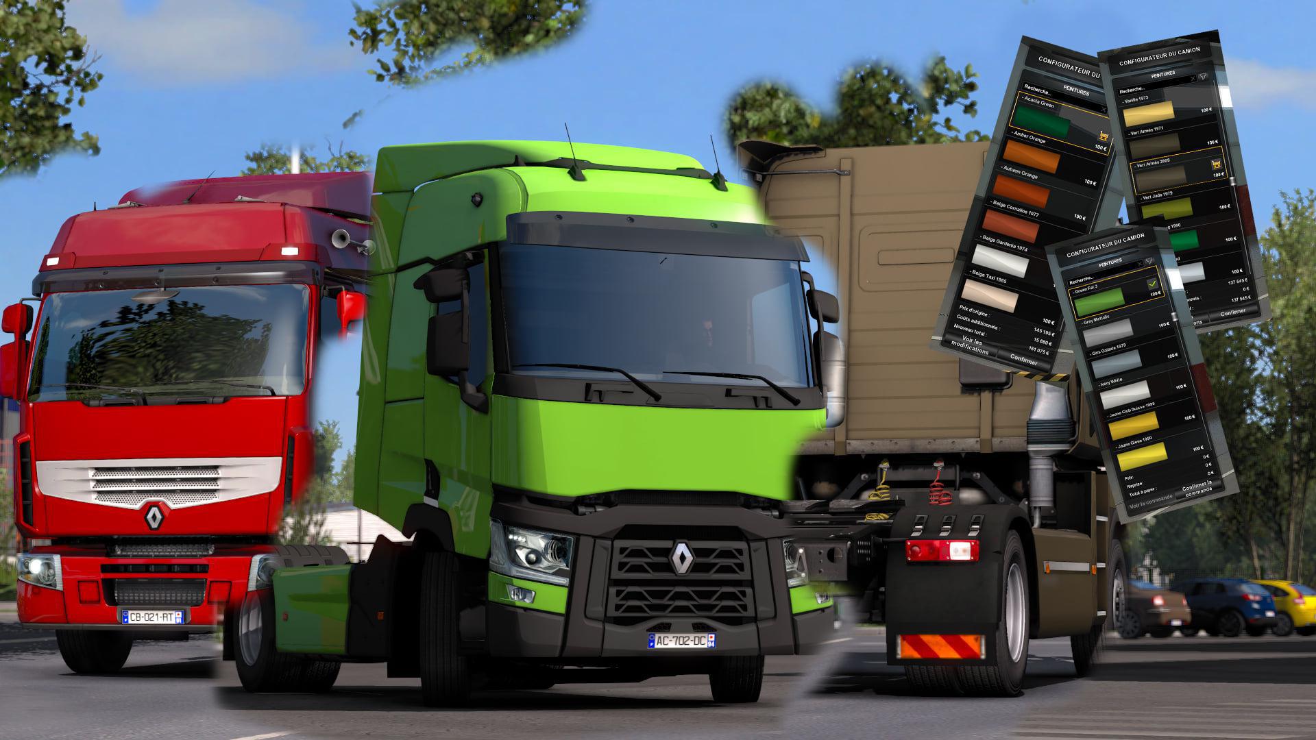 ETS2 Renault Big Colours Pack V1.1 (1.39.x) Euro Truck Simulator 2