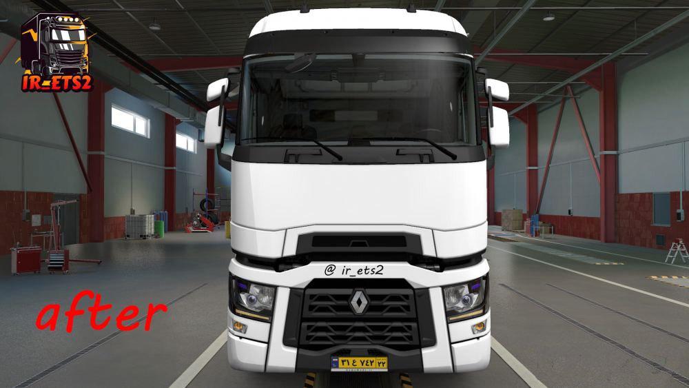 ETS2 - Renault T New Headlight Addon V1.1 (1.38.x)