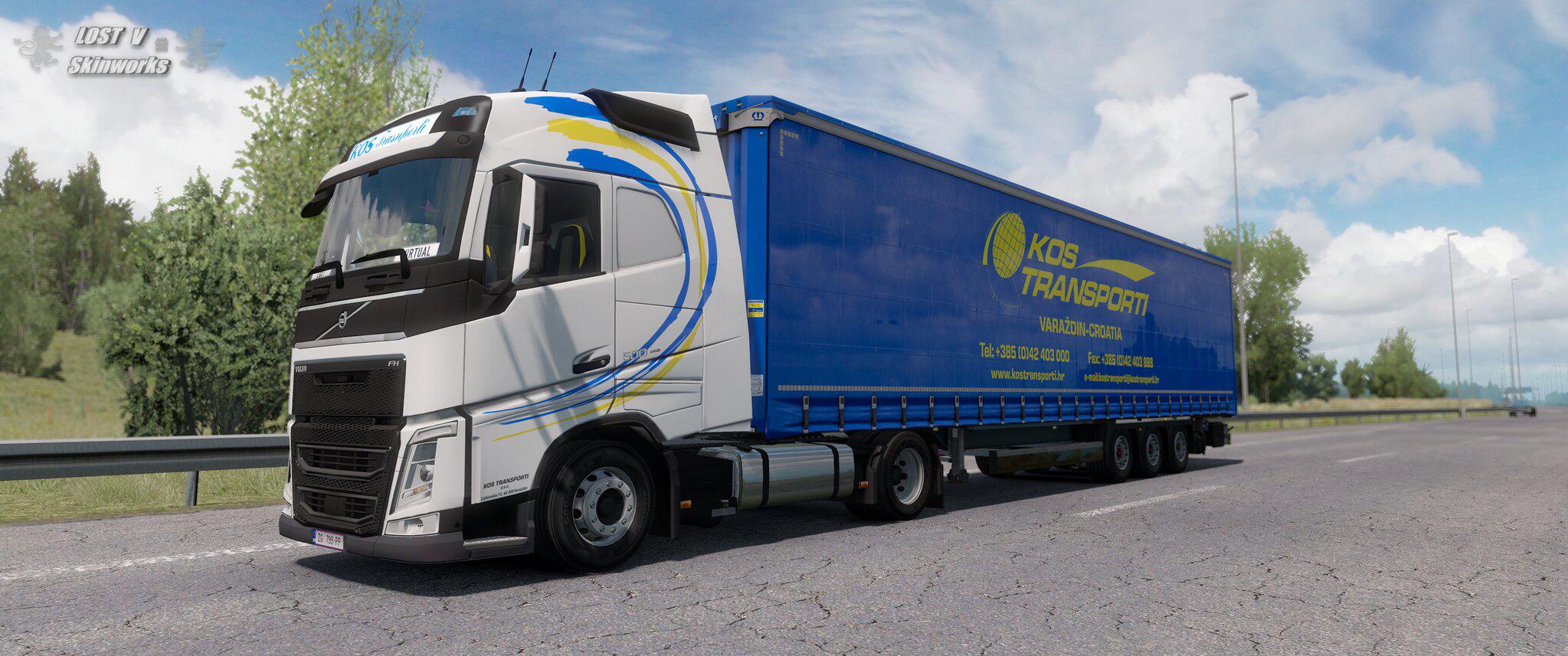 ETS2 - Kos Transporti Skin Pack V1.0 (1.37.x)