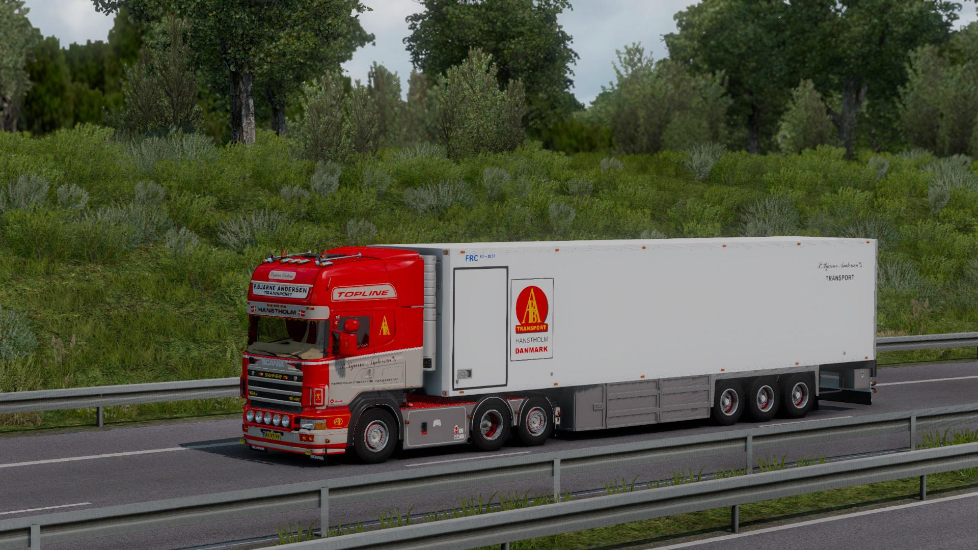ETS2 - P.Bjarne Andersen Scania 164G 580 + Trailer (1.38 - 1.39)