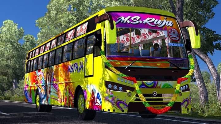 ETS2 - Tamilnadu Bus - 5 in 1 Mega Pack (1.40.x)