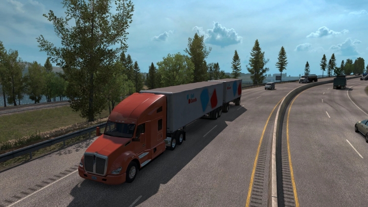 ATS - Multiple Trailers in Traffic Mod V9.0 (1.40.x)