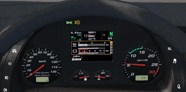 ETS2 - Iveco XP Dashboard for Hi Way Truck (1.35.X)